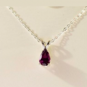 Rhodolite Pendant silver