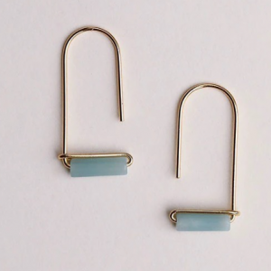 Amazonite drop earrings