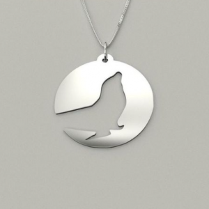 Sea lion Male pendant on silver