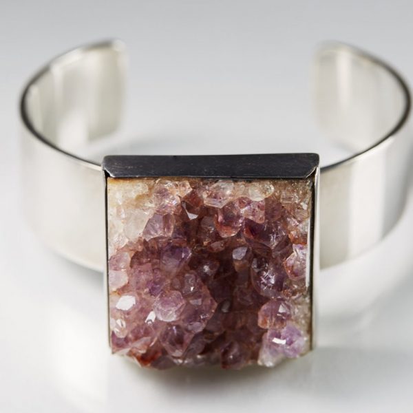 Sterling silver and amethyst bangle - Image 2
