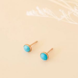 Detachable turquoise earrings