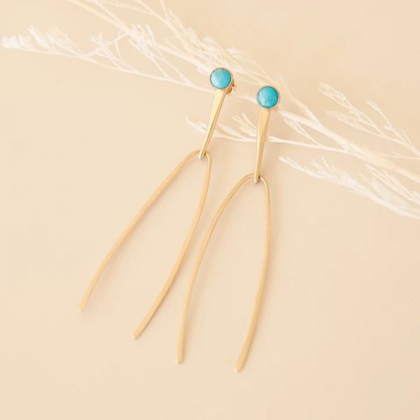 Detachable turquoise earrings - Image 2