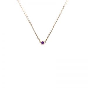 Dainty amethyst pendant