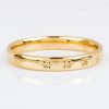 Simple Star Set Diamond Band, 14 karat gold - Image 2