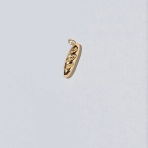 Golden Baguette Memory Charm 9 karat yellow gold