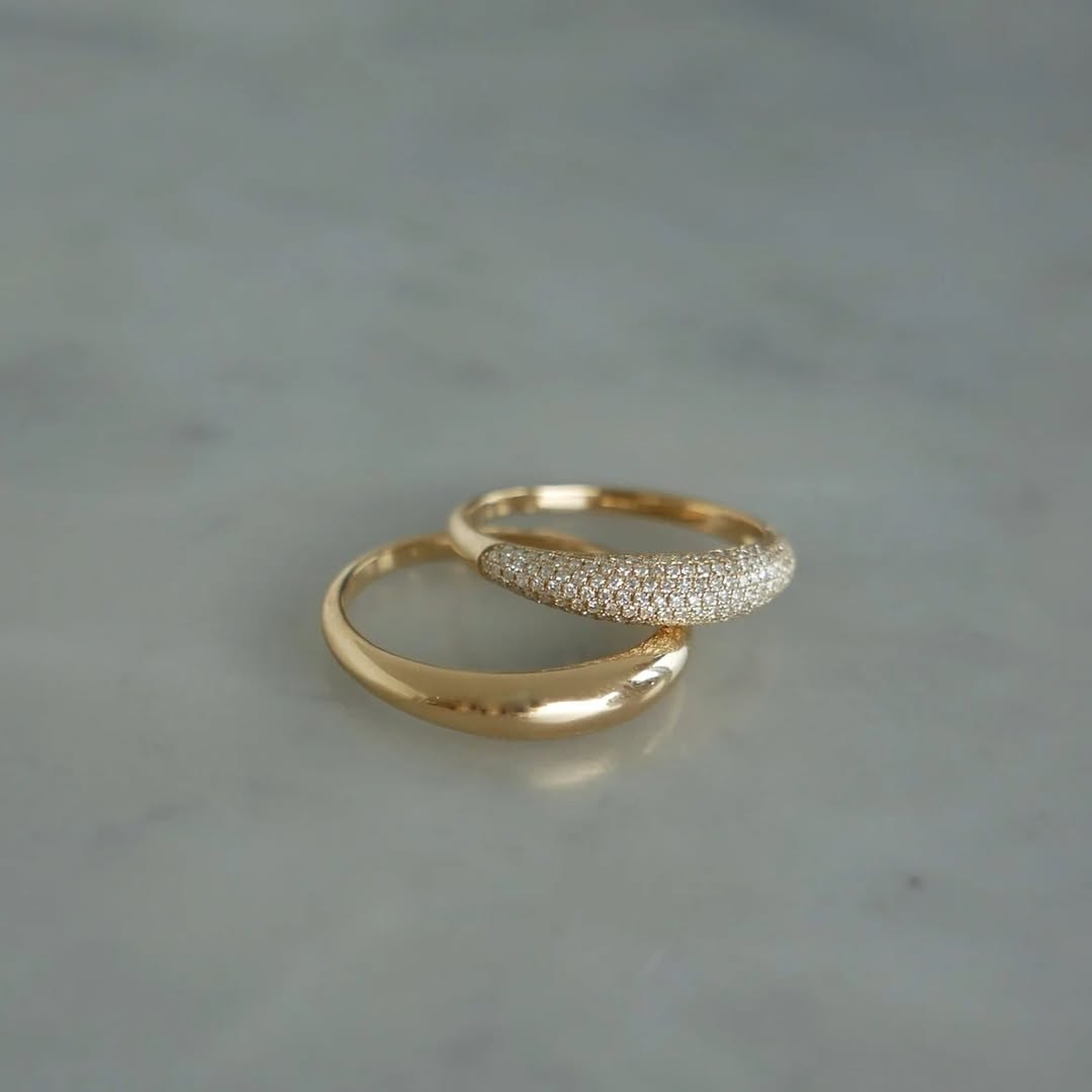 The Hallow Duo Set on 14K Gold