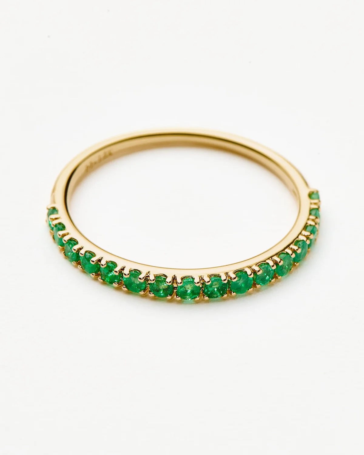 Verdant Grace Ring — 14k Gold & Emerald