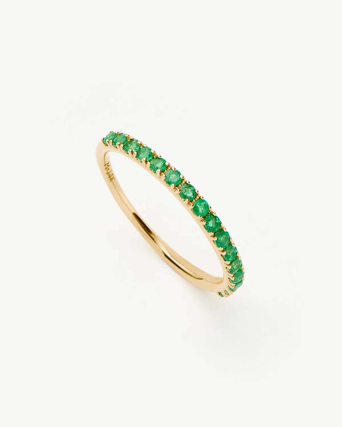 Verdant Grace Ring — 14k Gold & Emerald