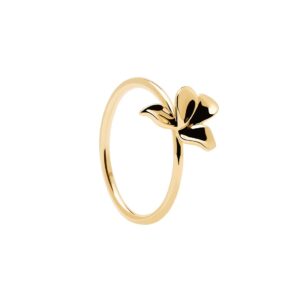 Dainty Leaf Ring 9k Gold