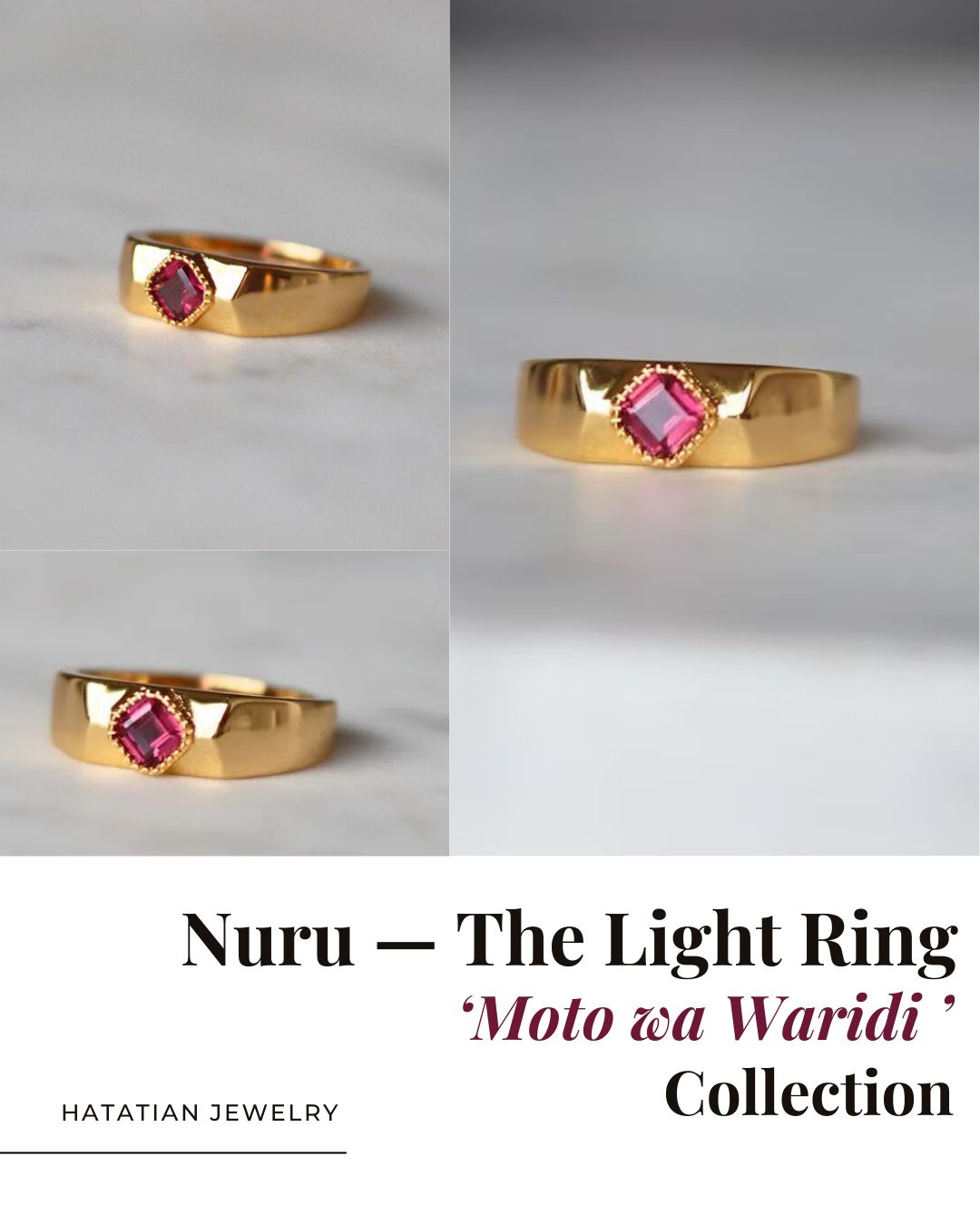 Nuru — The Light Ring in 18k Gold